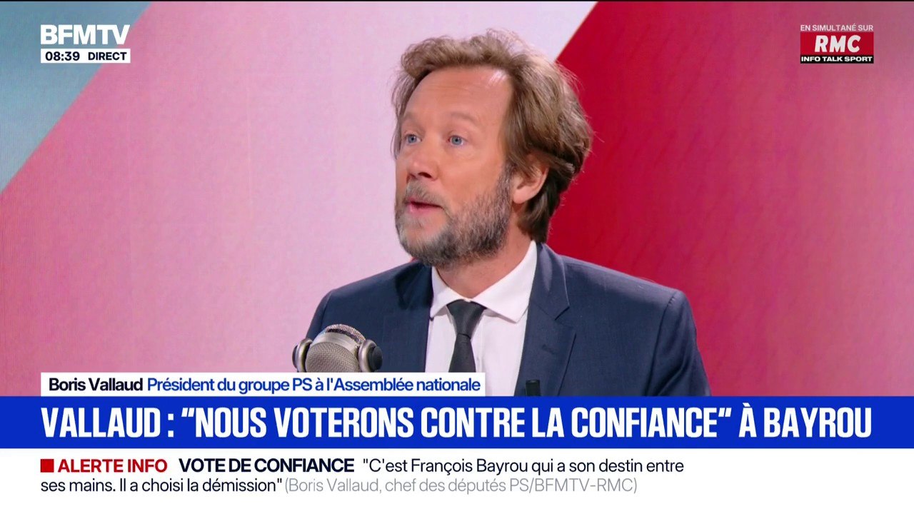 Budget: "Nous allons faire des propositions pour montrer qu'il y a un autre chemin", affirme Boris Vallaud (PS)