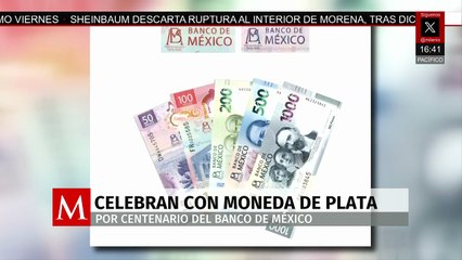 Con la emisión de una moneda de plata, Banxico celebra su centenario