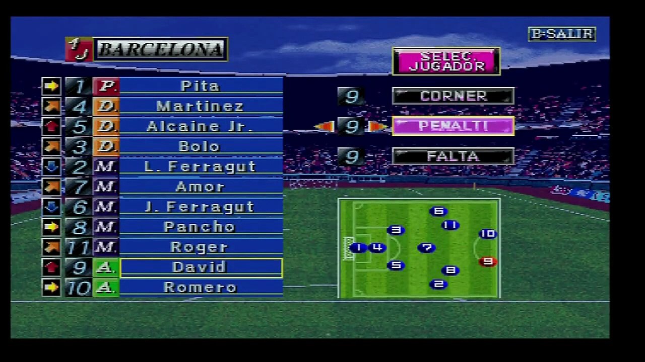 Sega WorldWide Soccer 98 : Barcelone - Tenerife