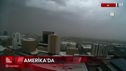Amerika Arizona'da güçlü kum fırtınası