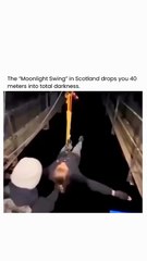 This bungee jump in scotland drops you into total darkness