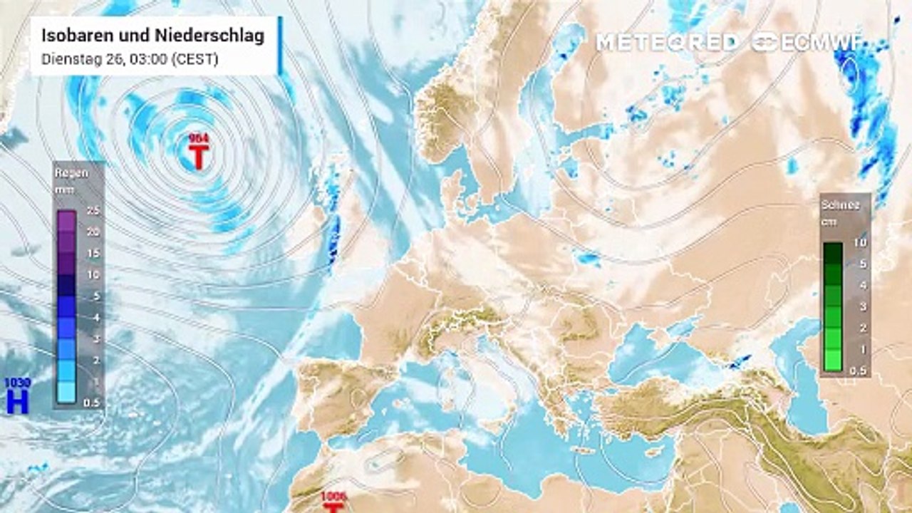 Hurrikan Erin hat die Britischen Inseln als Orkantief erreicht!