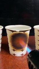 POWEERFUL LIGHTER VS PAPPER CUP WITH WATER