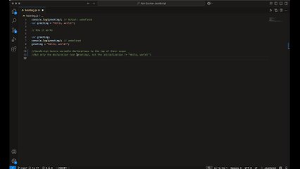 JavaScript Tutorials - 5.Hoisting