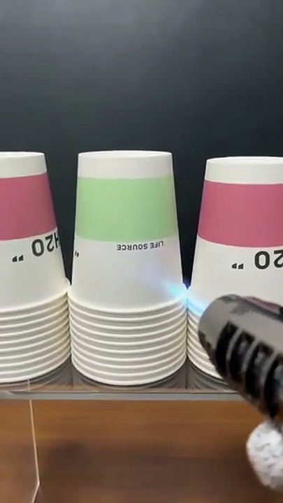 powerfull lighter vs paper cup