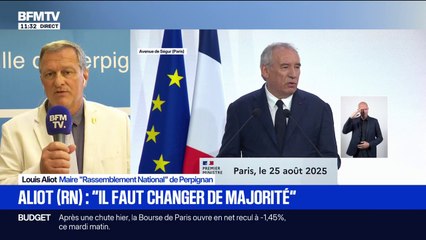 Vote de confiance: pour Louis Aliot (RN), il n'y a que le départ de François Bayrou "qui peut débloquer la situation"