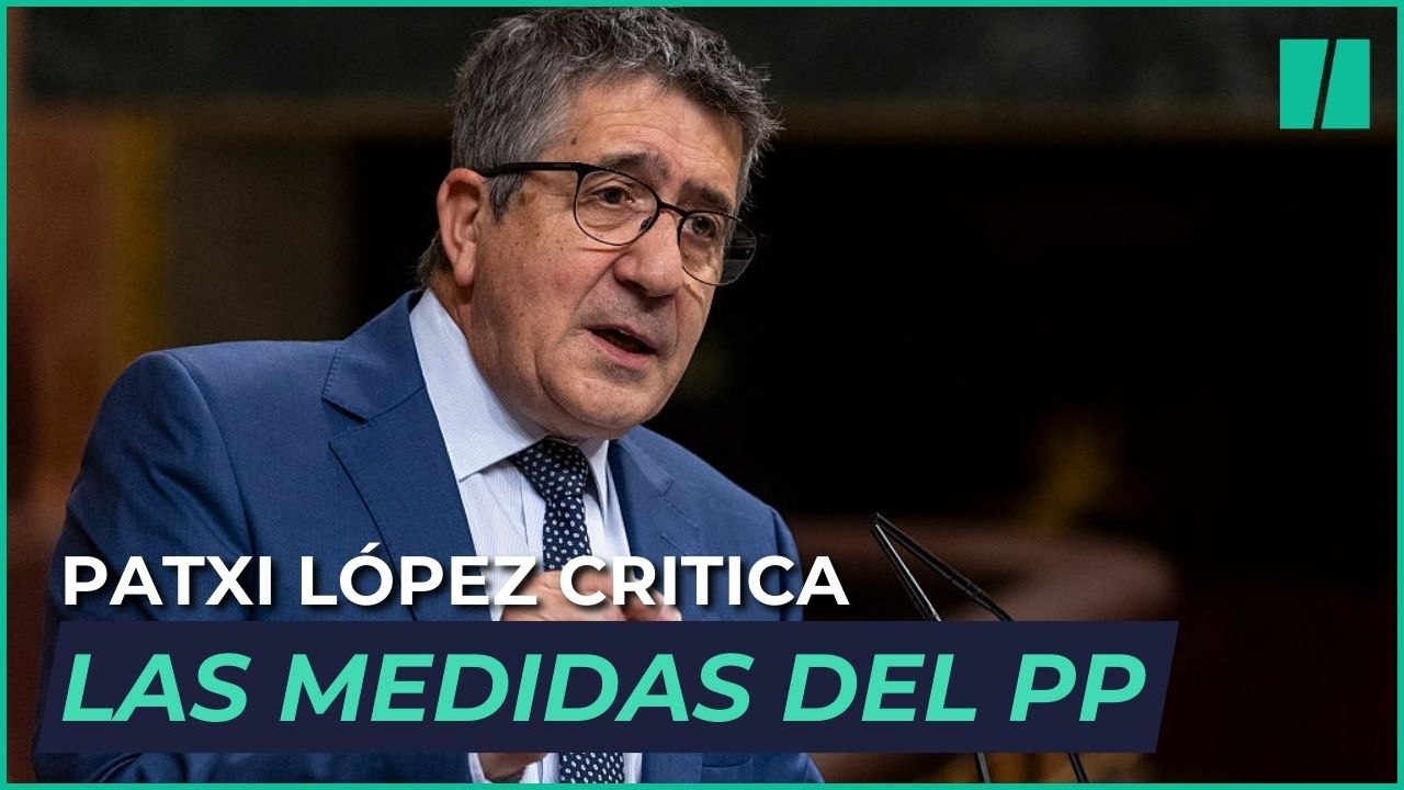 Patxi López: "Su gran medida (del PP): listado de pirómanos y ponerles una pulsera para detectarlos"