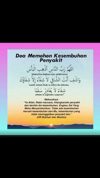 Doa Memohon Kesembuhan Penyakit Berat