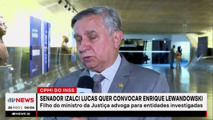 Izalci Lucas quer convocar filho de Lewandowski para depor na CPMI do INSS