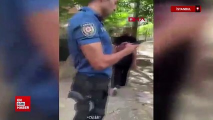 İstanbul'da binadaki çocukları bıçakla kovaladığı iddia edilen komşu, hamağı kesip tehdit etti