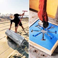 Eco-hero shows us how it's done! ♻️ recycling of garbage found at the beach! 🌎 #recycle #outdoors #recycle #craft #ecofriendly