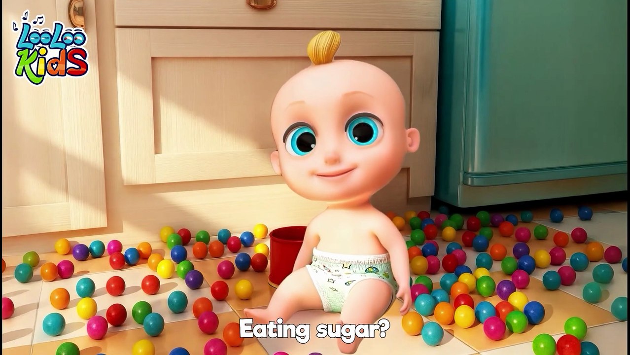 Johny Johny Yes Papa - Learn Colors with Colorful BALLS