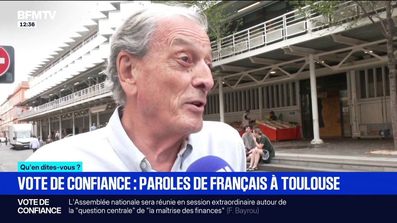 "Qu'on redonne la parole aux Français!":  Les habitants de Toulouse réagissent au vote de confiance sollicité par François Bayrou