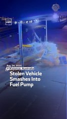 Stolen Vehicle Smashes Into Fuel Pump