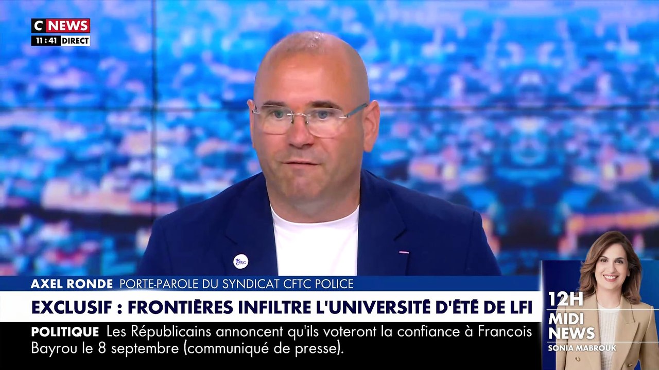 "Morandini Live" a diffusé ce matin les premières images des journalistes de "Frontières" qui se sont infiltrés dans les coulisses de l'université d'été de LFI - VIDEO