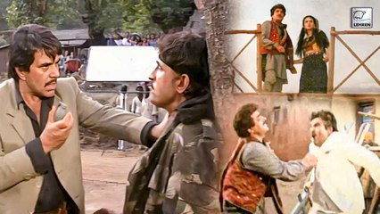 Fauji (1995) On The Sets: Dharmendra, Raj Babbar, Kiran Kumar, Raza Murad & Farah Naaz | Action Sequence Shoot