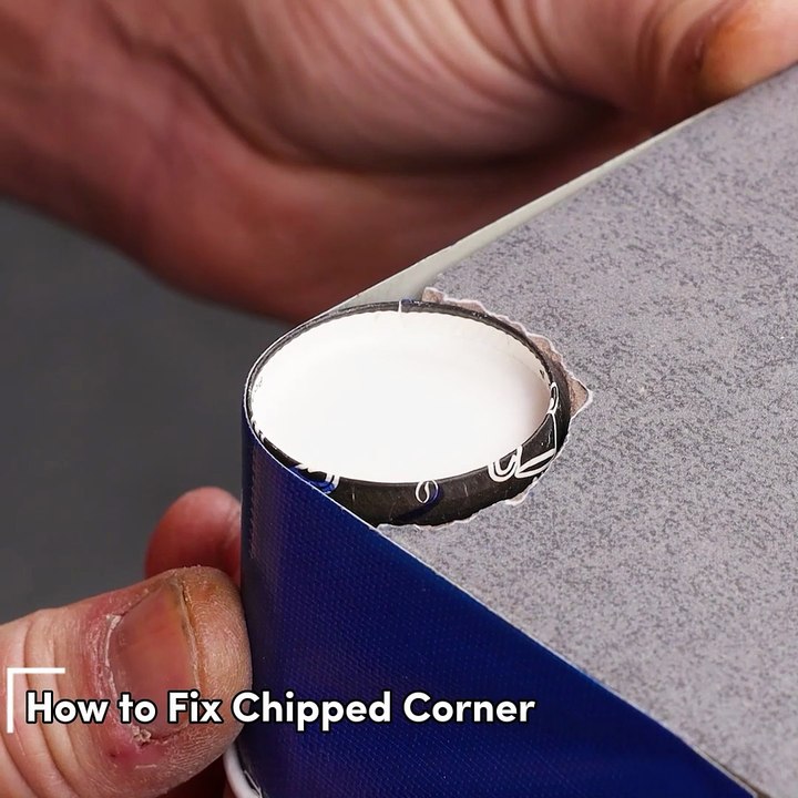 No need to replace the chipped corner, just fix it!