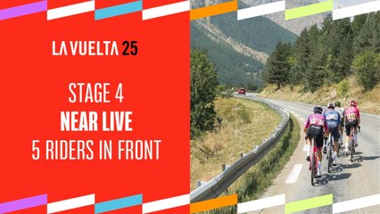 Five riders in front - Stage 4 - La Vuelta 2025