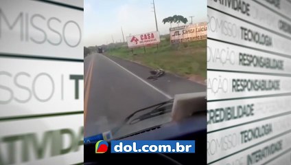 GRAVE ACIDENTE NA BR-010 DEIXA MOTOCICLISTA MORTO EM SÃO MIGUEL DO GUAMÁ.