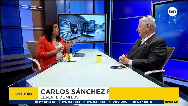 Carlos Sánchez Fábrega, gerente general de MiBus, presenta nuevas medidas