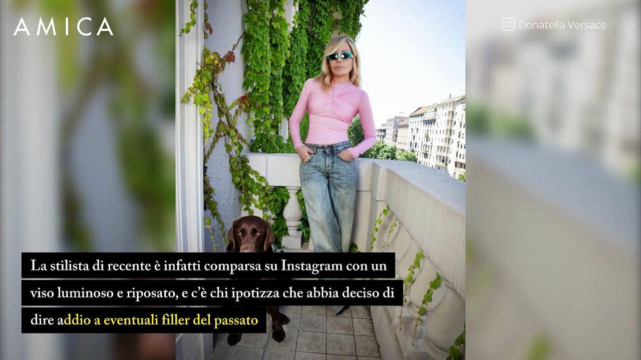 Donatella Versace oggi: addio ai filler?, image size:1280x720