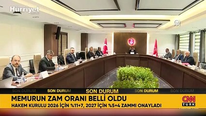 Memur ve memur emeklilerinin zam oranları belli oldu