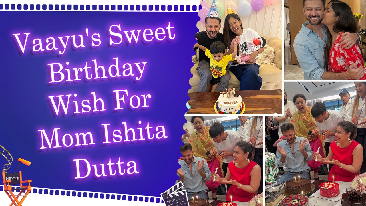 Ishita Dutta’s two-year-old son sings special birthday song for her in his cute baby voice