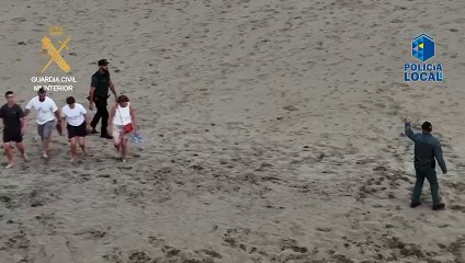 Vigilancia en las dunas de Maspalomas