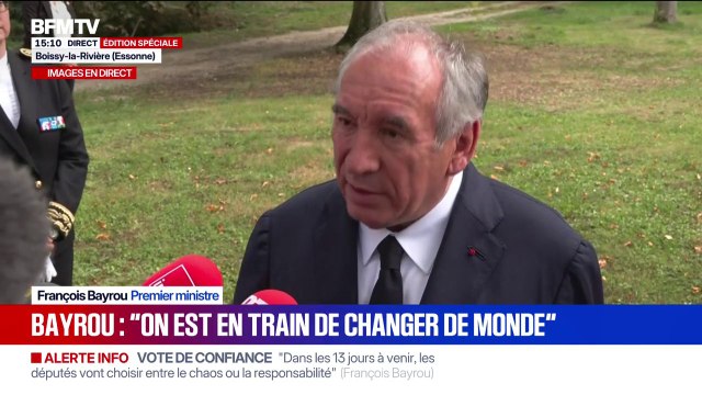 Dette: On ne peut pas construire l'avenir en niant la gravité de la situation dans laquelle nous place la dette affirme François Bayrou