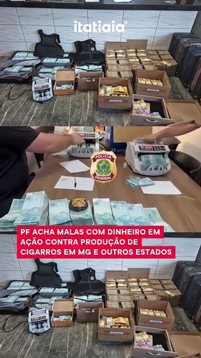 PF acha malas com dinheiro em ação contra produção de cigarros em MG e outros estados