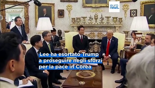 Trump apre a incontro con Kim Jong-un dopo colloqui sui dazi con il presidente della Corea del Sud