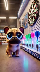 Dog s Special Mission_ Buys Glowing toys Darts Just to See Owner Smile! 🥰 🎯🐶#shorts #cute #toys