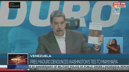 Venezuela, pres. Maduro denounces Washington's ties to Miami mafia