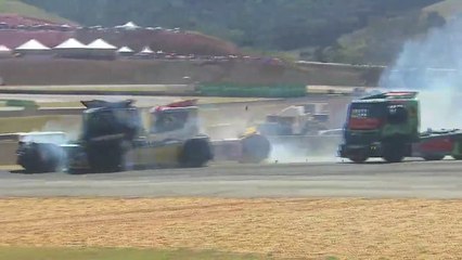 Copa Truck 2025 Potenza Race 2 Start Pile Up