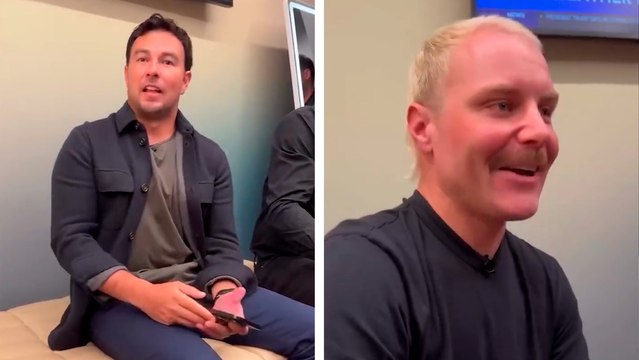 Sergio 'Checo' Pérez y Valtteri Bottas reaccionan al anuncio de los nuevos conductores de Cadillac