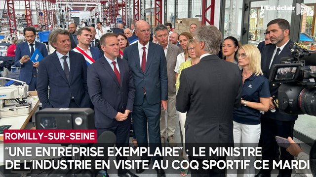 “Une entreprise exemplaire” : le ministre de l’Industrie Marc Ferracci en visite au Coq sportif