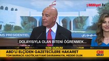 ABD Türkiye Büyükelçisi Tom Barrack'tan gazetecilere skandal sözler! 'Hayvanca davranmayın'