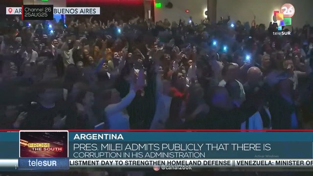 Argentina, Pres. Milei admits publicly that there is corruption in his administration