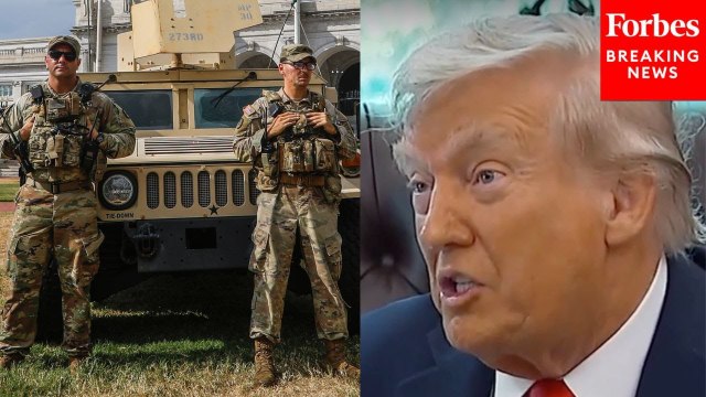 Trump Claims Washington, D.C. 'Is Maybe The Safest City In America Right Now' Due To National Guard