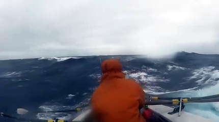 Sam Edwards rowing with United We Conquer across the Atlantic ocean