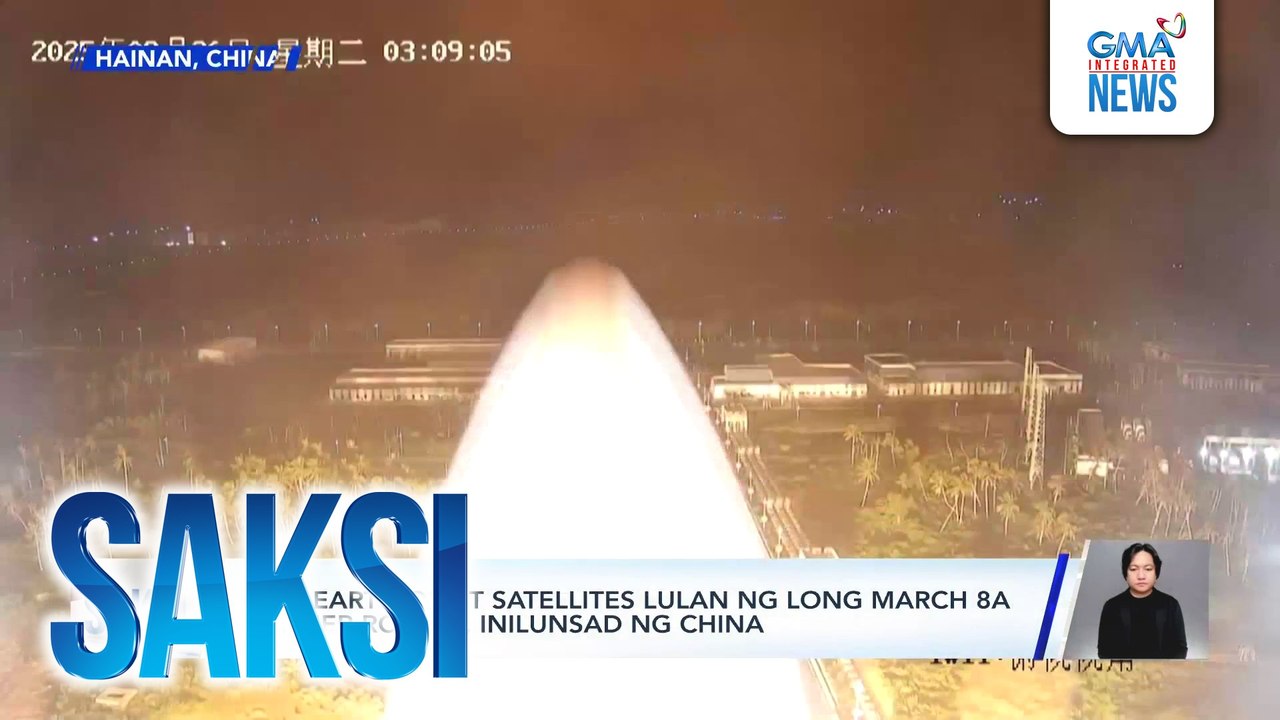 Low earth orbit satellites lulan ng Long March 8A carrier rocket, inilunsad ng China | Saksi