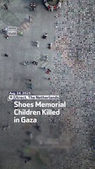 Shoes Memorial Honors Children Killed in Gaza