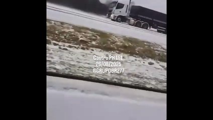 Granizo atinge o Paraná, deixa rastro de danos e cenário parecido com neve