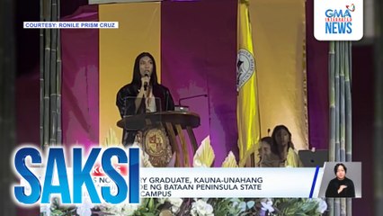 Trans non-binary graduate, kauna-unahang summa cum laude ng Bataan Peninsula State University main campus | Saksi
