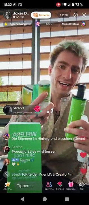 Mois Meldung aus Klinik,er bekommt Geschenke