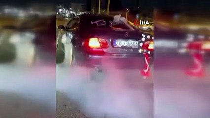 Polis düğün dinlemedi: Araç trafikten men edildi!