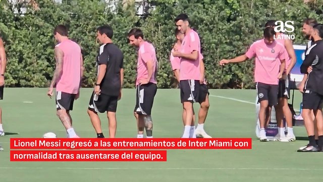 Messi y Jordi Alba vuelven a los entrenamientos con Inter Miami previo al duelo ante Orlando City