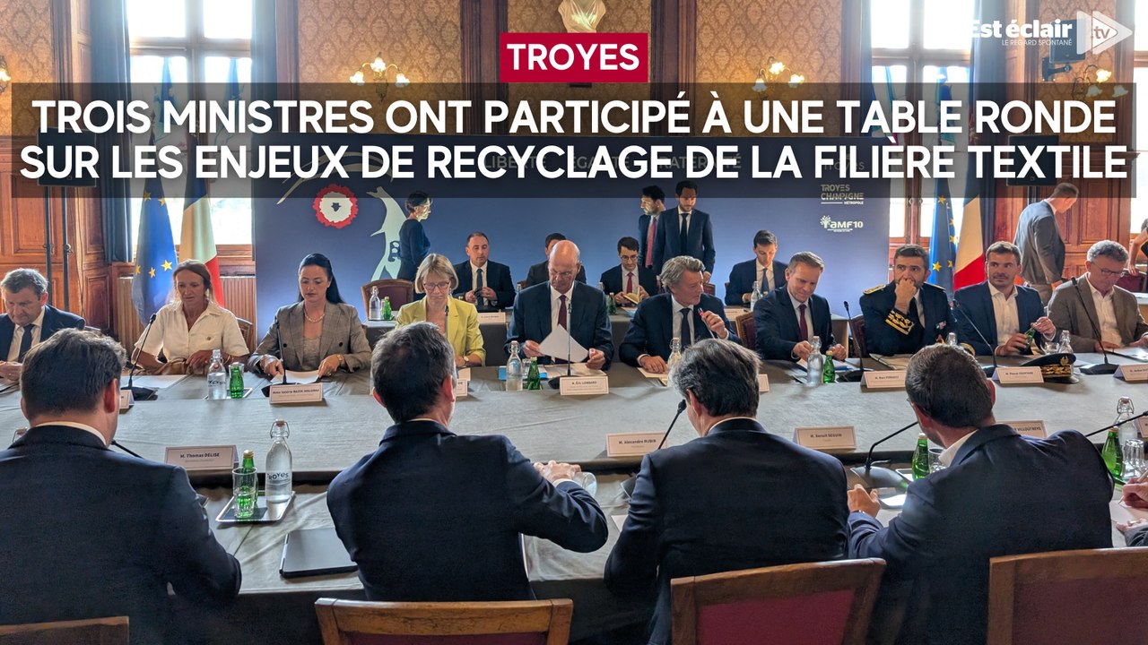 Trois ministres ont participé à une table ronde sur les enjeux de recyclage de la filière textile