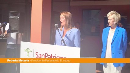 Metsola a San Patrignano "Lotta a dipendenze tra le sfide più urgenti"