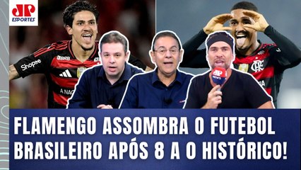 "O FLAMENGO tá RESGATANDO A ESSÊNCIA do FUTEBOL BRASILEIRO! Eu CONFESSO que..." 8 a 0 IMPRESSIONA!